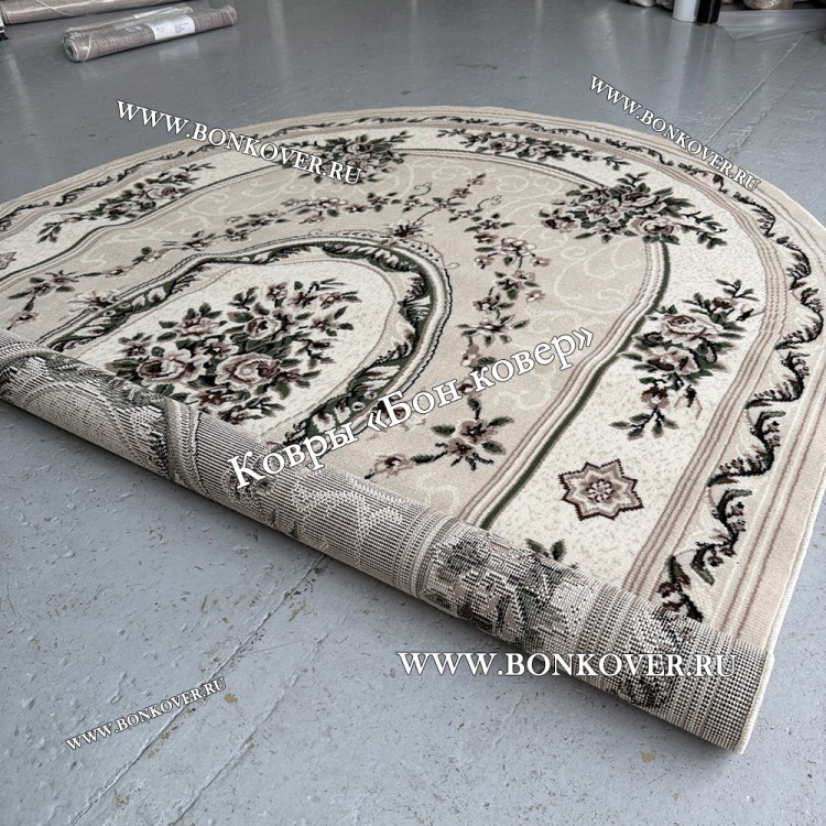 Ковер Лайт Карпет New 4 Дизайн 01 Бежевый Овал