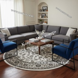 Ковер Российского Производства Дизайн 30 Белый Круг